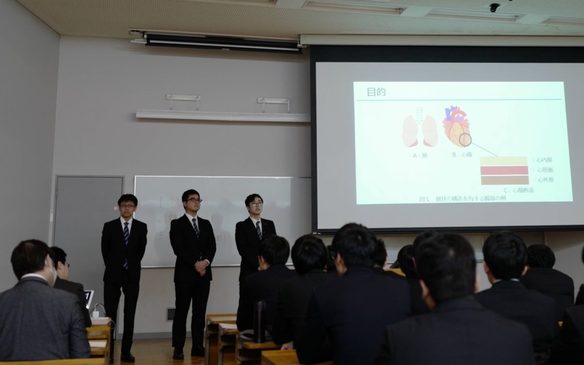 各学科の5年生による卒業研究発表会1日目が開催されました。